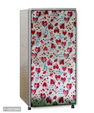 Waterproof PVC Printed Full Body Fridge Cover Fot Up-to 190 Ltr-thumb0