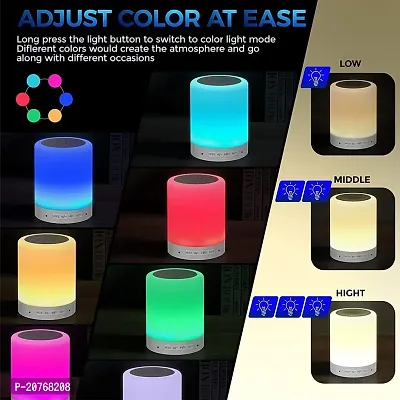 Unique King LED Touch Lamp Bluetooth Speaker, Wireless Speaker Light- USB Rechargeable Portable with TWS-thumb2