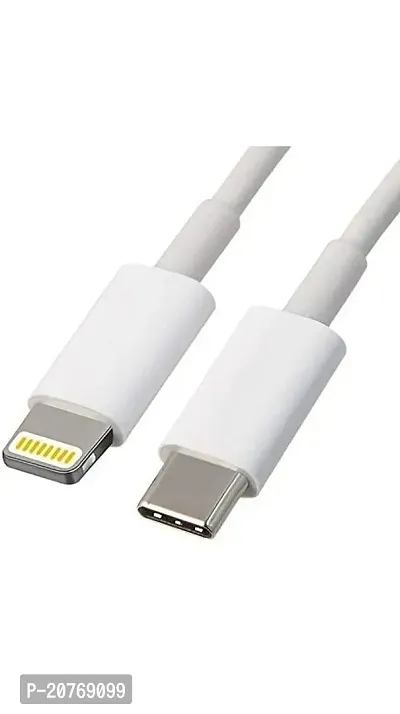 UNIQUE KING USB Type C Charging Cable Compatible to Connect iPhone Devices to Mac (White) 3.3 Feet (1 Meter)-thumb0