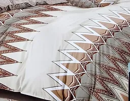 Beautiful Glace Cotton Bedsheet with 2 Pillowcover-thumb1