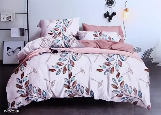 Glace Cotton Bedsheet With 2 Pillow Cover