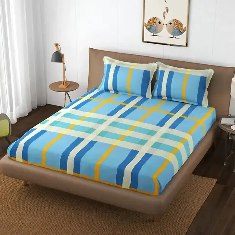 Glace Cotton Double Bedsheets