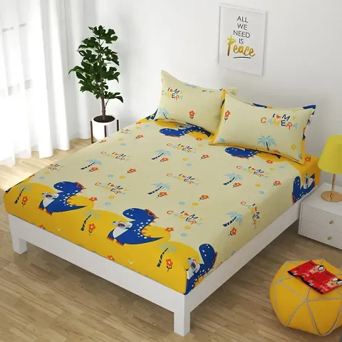 Elastic Fitted Queen Size Microfiber Double Bedsheets