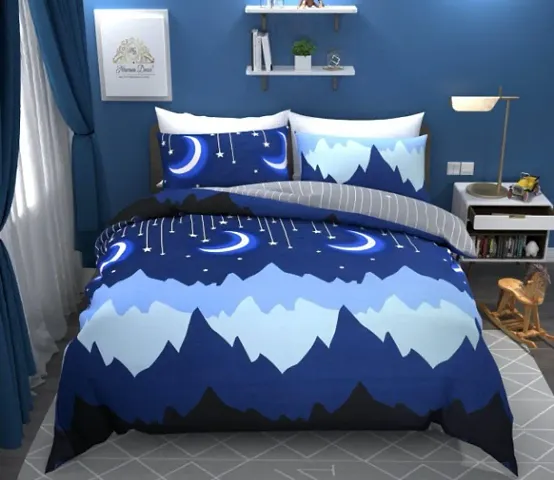 Glace Cotton Double Bedsheets for Kids Room