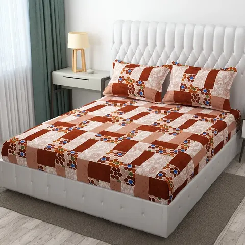 New Arrival Glace Cotton Double Bedsheets