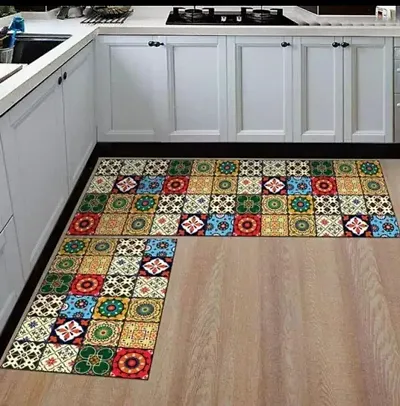 Set of 2- Assorted Kitchen Floor Mats