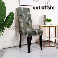 GREY COLOR ELASTIC CHAIR COVER-thumb1