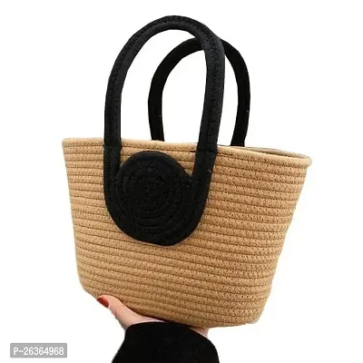 Jute Hand Bag | Small Tote Bag | Summer Bag | Bucket Bag | Basket Bag |Handmade Bag