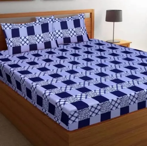 Polycotton Double Bedsheets with Pillow Covers