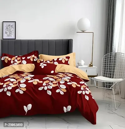 Glace Cotton Bedsheet With 2 Pillow cover