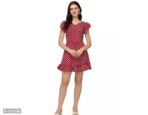 Fancy Poly Crepe Dress for Women