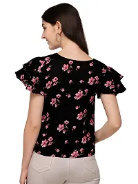 Trendy Womens double sleeves Printed Top-thumb3