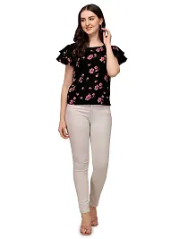 Trendy Womens double sleeves Printed Top-thumb1