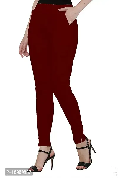 Women Cotton Lycra Stretchable Cigarette Trouser Pant-thumb4