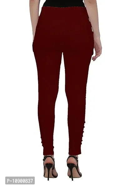 Women Cotton Lycra Stretchable Cigarette Trouser Pant-thumb3