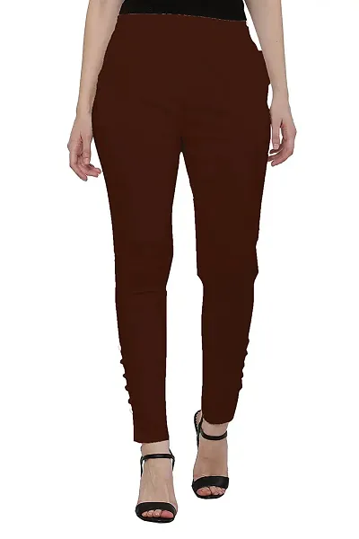 Women Lycra Stretchable Cigarette Trouser Pant