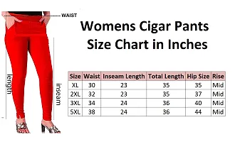 Women Cotton Lycra Stretchable Cigarette Trouser Pant-thumb3