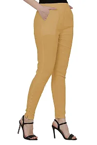 Women Cotton Lycra Stretchable Cigarette Trouser Pant-thumb2