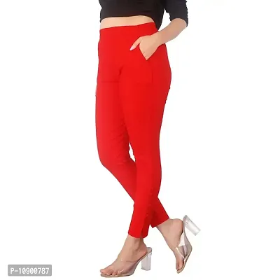 Women Cotton Lycra Stretchable Cigarette Trouser Pant Combo set of 2-thumb5