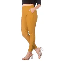 Women Cotton Lycra Stretchable Cigarette Trouser Pant Combo set of 2-thumb2