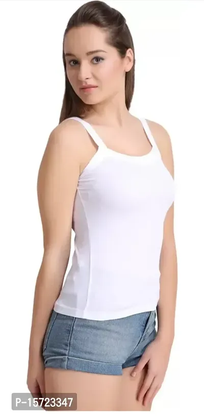 Stylish Multicoloured Cotton Solid Regular Camisoles For Women-thumb3