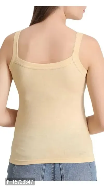 Stylish Multicoloured Cotton Solid Regular Camisoles For Women-thumb4
