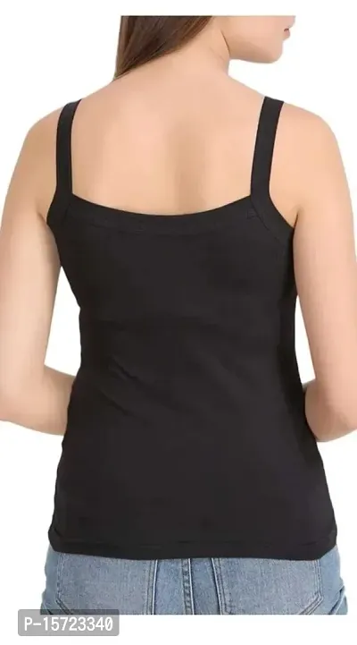 Stylish Multicoloured Cotton Solid Regular Camisoles For Women-thumb4
