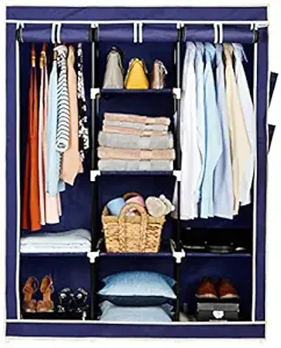 Best Care Fancy and Foldable Collapsible Wardrobe for Clothes Portable Almirah Foldable Racks for Clothes Cupboard Cloth Organizer and Multipurpose use