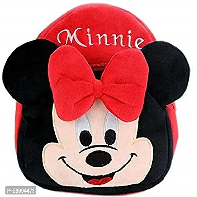 Kids School Bag (Red Minnie  Spiderman) Soft Plush Backpacks Cartoon Boys Girls Baby (2-5 Years) (PACK OF 2 BAGS)||kids bag||kids school bag||-thumb3