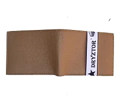 DRYZTOR PU Leather Credit Debit Card Holder Money Album Wallet Purse for Men's -Beige-thumb4