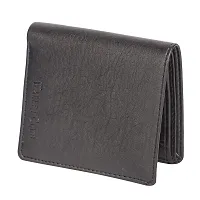 DRYZTOR Artificial/PU Leather Wallet for Men Small Card Pocket (Black)-thumb2