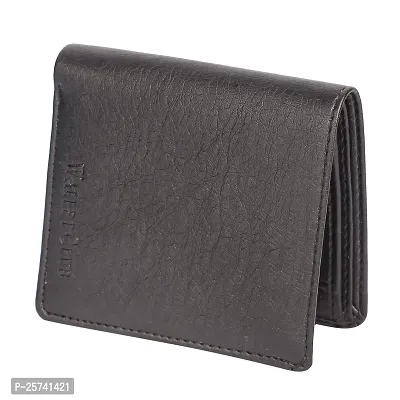 DRYZTOR Artificial/PU Leather Wallet for Men Small Card Pocket (Black)-thumb3