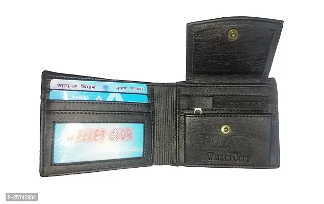 DRYZTOR ?Men's PU Leather Wallet for with Card Pocket Black-thumb2