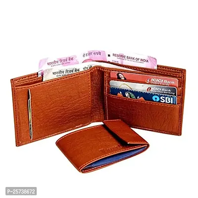 DRYZTOR Artificial/PU Leather Wallet for Men Album (Tan)-thumb4