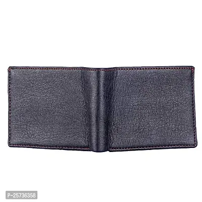 DRYZTOR Artificial/PU Leather Wallet for Men - 02 Currency Compartments 02 Hidden Pocket 3 Credit Card Slots 01 Coin Pocket-thumb4