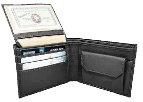 DRYZTOR ? Men's Genuine Leather Wallet RFID Blocking Wallet for Men (Black)-thumb1