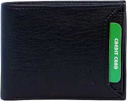 DRYZTOR Pure Leather Album Tan Men's Bi Fold Leather Wallet with Card Holder and Coin Pocket Black?-thumb2