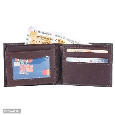 DRYZTOR ? Men's Men's Artificial Leather RFID Protected Wallet Brown