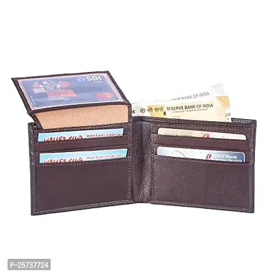 DRYZTOR Artificial/PU Leather Wallet for Men Double Card parda