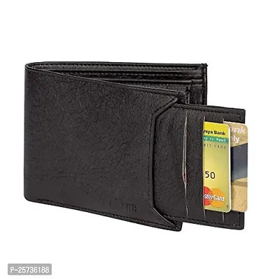 DRYZTOR Artificial/PU Leather Wallet for Men ATM Black-thumb3