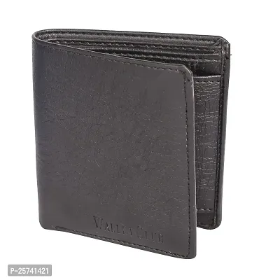 DRYZTOR Artificial/PU Leather Wallet for Men Small Card Pocket (Black)-thumb0