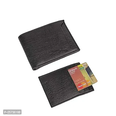 DRYZTOR Artificial/PU Leather Wallet for Men ATM Black-thumb4