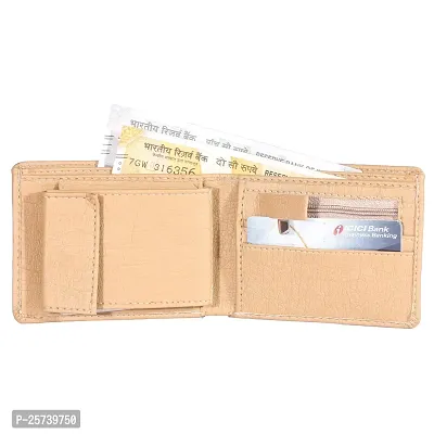 DRYZTOR ?Men's PU Leather Album Wallet Beige-thumb3