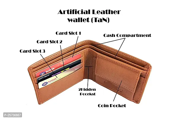 DRYZTOR ?Men's Artificial/PU Leather Wallet for Men Cardpocket |RFID Protected Wallet-thumb2