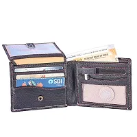 DRYZTOR Artificial/PU Leather Wallet for Men - 02 Currency Compartments 02 Hidden Pocket 3 Credit Card Slots 01 Coin Pocket-thumb2