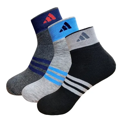 Unisex Socks Cushioned Ankle Socks - 3 Pairs