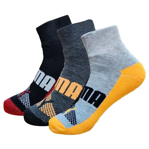 Unisex Socks Cushioned Ankle Socks - 3 Pairs