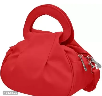 Stylish Red PU  Handbags For Women-thumb0