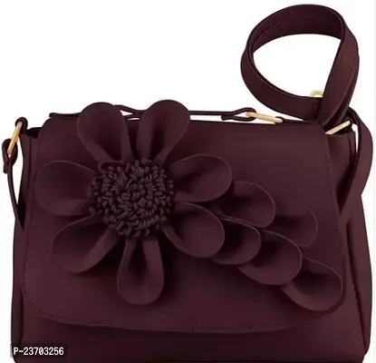 Stylish Maroon PU  Handbags For Women-thumb0
