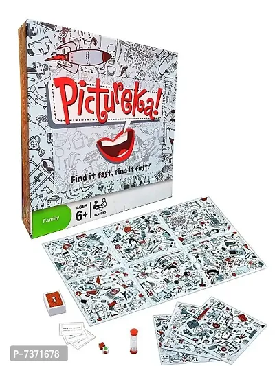 Pictureka Board Game for Family and Kids Ages 6 and Up, Indoor Classic Game, Pack Of 1, Multicolor